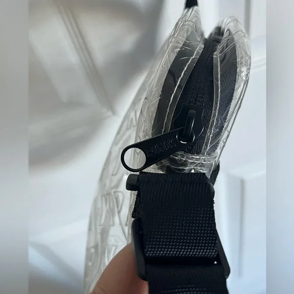 Pink Victoria Secret Clear Crossbody Bag with Black Strap - Picture 3 of 3